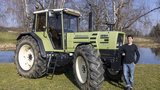 Der Hürlimann H6136 ist Samuel Bolds Traumtraktor.  (Bild: «die grüne» / Gian Vaitl)