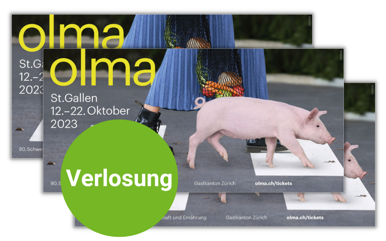 Gewinnen Sie mit etwas Glück ein Olma-Plakat.