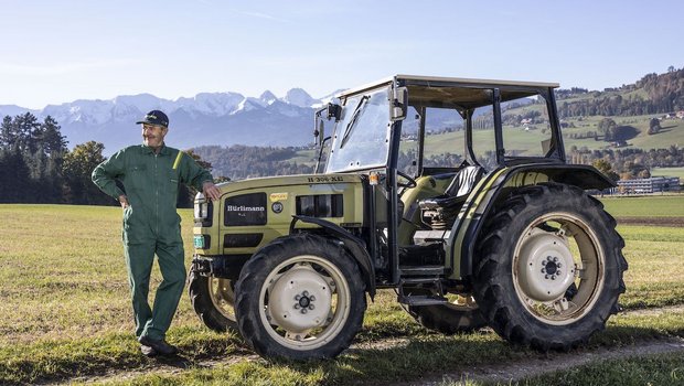 Der Hürlimann H-306 DT ist Manfred Rothenbühlers Traumtraktor.  (Bild: «die grüne» / Pia Neuenschwander)